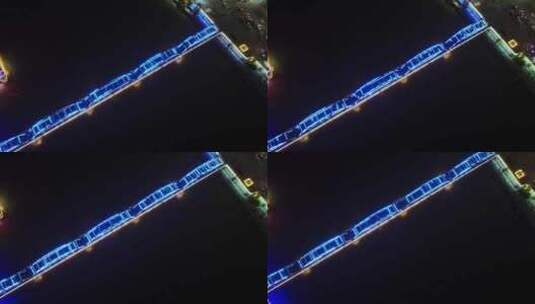 甘肃兰州黄河铁桥航拍高清在线视频素材下载