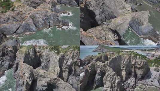 平潭岛海岸礁石高清在线视频素材下载