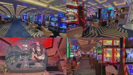 拉斯维加斯赌场高清在线视频素材下载