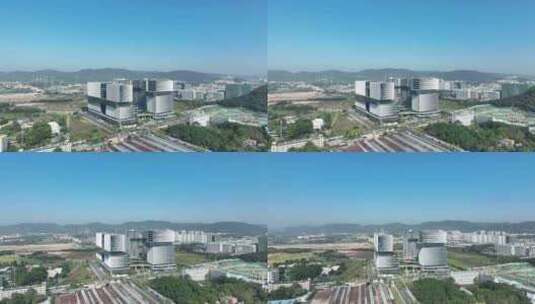 深圳市光明区光明科学城航拍毅创新工业园高清在线视频素材下载