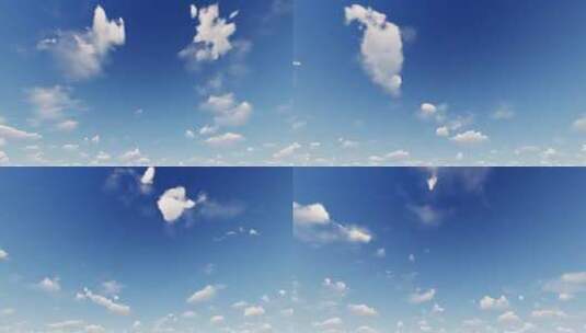蓝天白云背景2高清在线视频素材下载