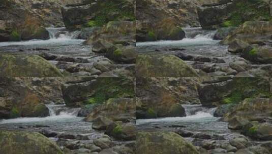 森林山涧小溪流水高清在线视频素材下载