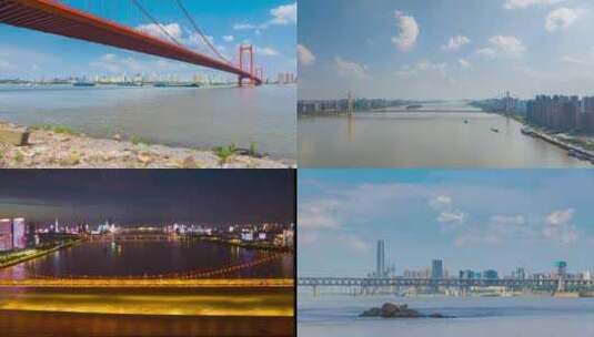 武汉地标延时航拍风光合集高清在线视频素材下载