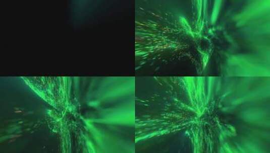 绿色抽象粒子高清在线视频素材下载