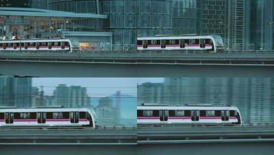 4K重庆地铁轻轨高清在线视频素材下载