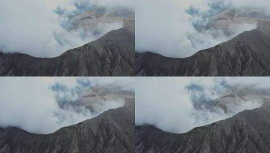 火山，布罗莫，印度尼西亚，蒸汽高清在线视频素材下载