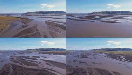 河流鸟瞰航拍高清在线视频素材下载