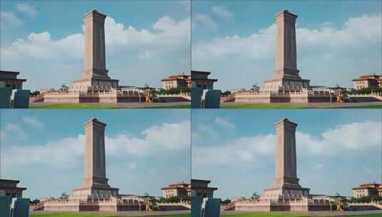 人民英雄纪念碑高清在线视频素材下载
