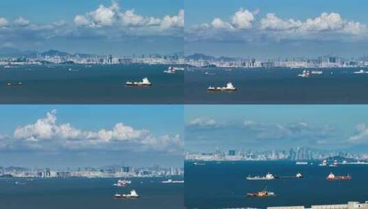 深圳机场 深圳湾大景别高清在线视频素材下载