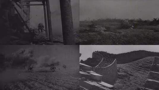 南京保卫战 长城抗战 抗日战争高清在线视频素材下载