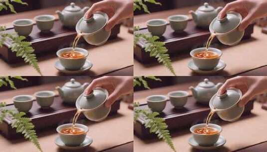 中秋节功夫茶道传统文化慢生活视频高清在线视频素材下载