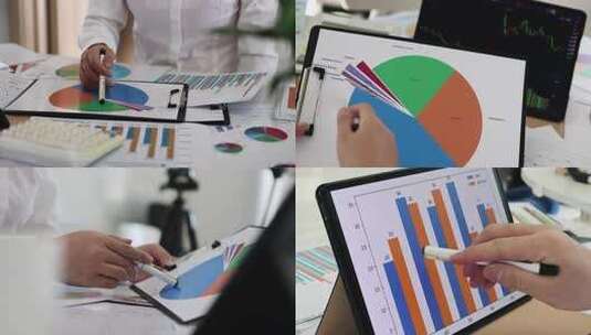 财务管理和数据报表分析高清在线视频素材下载