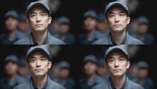 专注的亚洲工人团队展现专业与力量高清在线视频素材下载