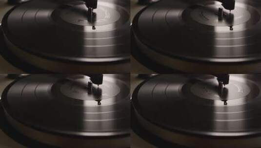 黑胶唱片播放特写素材高清在线视频素材下载