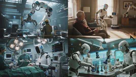 ai人工智能科技创新机器人未来科技发展a高清在线视频素材下载