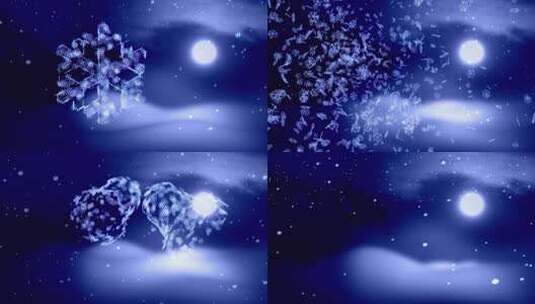 适用于圣诞节的LED背景视频高清在线视频素材下载