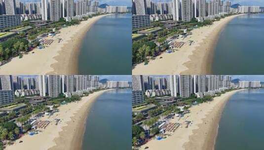 惠州小径湾海滨沙滩航拍0188_D高清在线视频素材下载