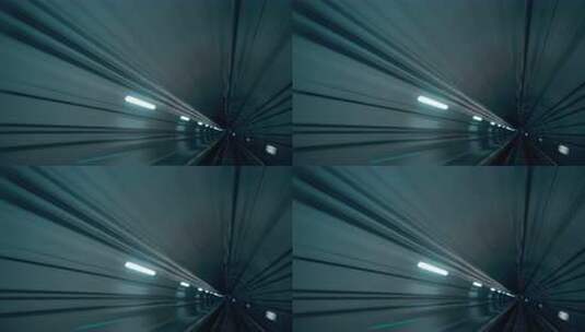 【8K】地铁隧道快速穿梭延时 转场高清在线视频素材下载