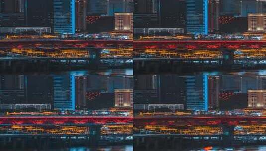 重庆_洪崖洞夜景_千厮门夜景_夜景延时_固高清在线视频素材下载