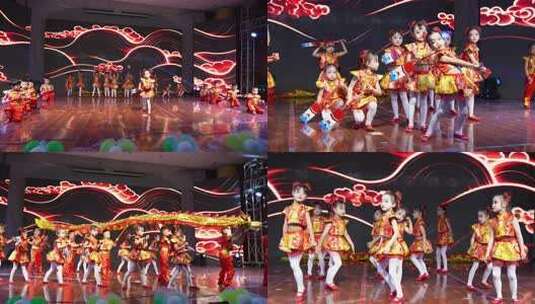 儿童舞台舞蹈表演高清在线视频素材下载