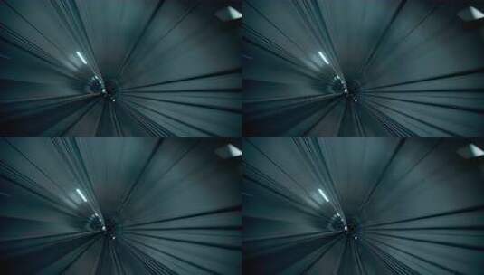 【8K】地铁隧道快速穿梭延时 转场高清在线视频素材下载