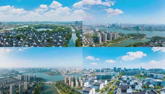 苏州城市建筑航拍全景高清在线视频素材下载