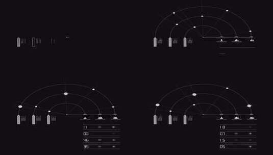 黑色背景科技感特效高清在线视频素材下载