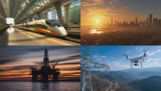 中国快速发展飞速发展高清在线视频素材下载