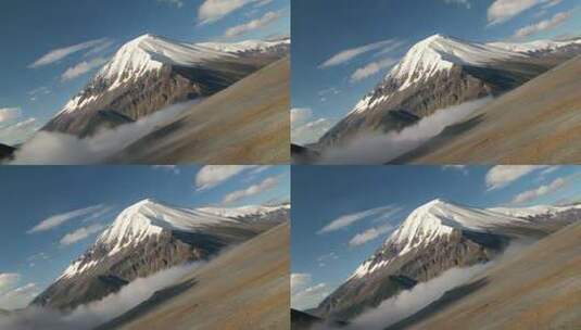 雪山自然风光全景高清在线视频素材下载