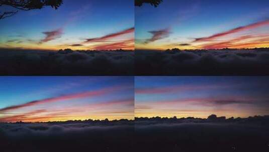 高空云海日出美景高清在线视频素材下载
