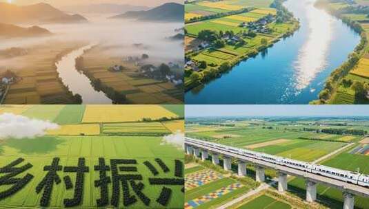 农业与自然风光的和谐展示高清在线视频素材下载