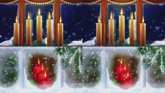 适用于圣诞节的LED背景视频高清在线视频素材下载