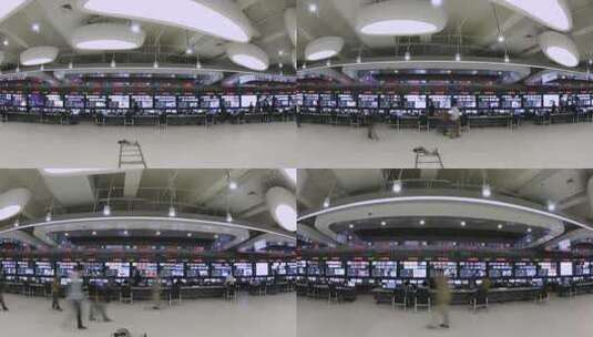 电视台播出监看机房 延时拍摄素材高清在线视频素材下载