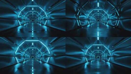 科技感隧道穿梭动画素材高清在线视频素材下载