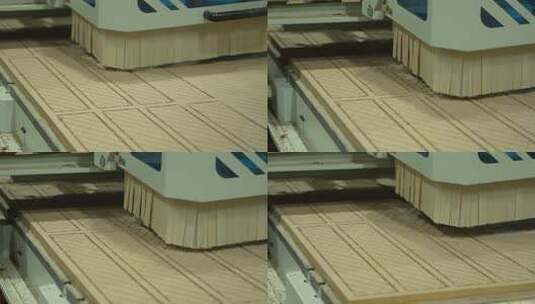 工厂机器加工木板素材高清在线视频素材下载