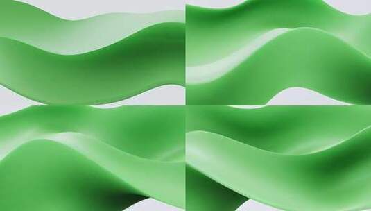 绿色布料飘动素材高清在线视频素材下载