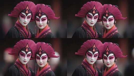 唐朝仕女妆容展示古典唯美东方意境高清在线视频素材下载