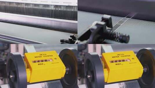 织布机，纺织业，家纺，轻工业高清在线视频素材下载