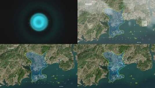 江城区-地图粤30高清在线视频素材下载