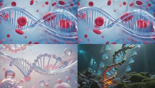医疗 DNA 基因链 4K高清在线视频素材下载
