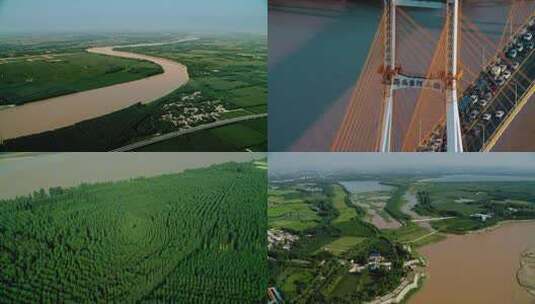 航拍黄河高清在线视频素材下载