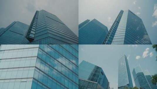 商务写字楼大厦玻璃延时高清在线视频素材下载