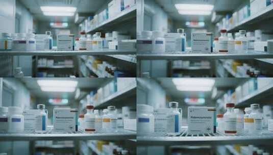 医院药房冷柜药品研发专业医疗场景高清在线视频素材下载