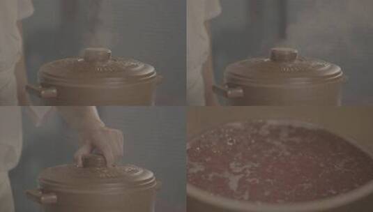 美食打鸡蛋雪衣豆沙制作流程特写烹饪高清在线视频素材下载