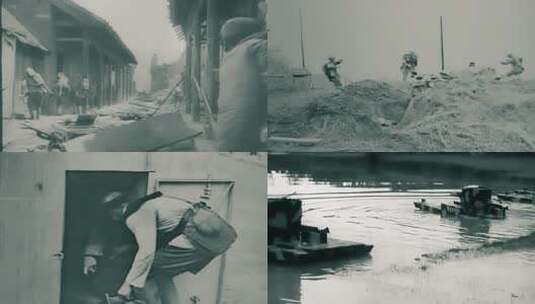 抗日战争 南京保卫战高清在线视频素材下载