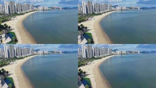 惠州小径湾海滨沙滩航拍0185_D高清在线视频素材下载