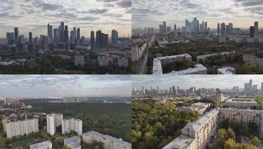 俄罗斯莫斯科航拍素材高清高清在线视频素材下载