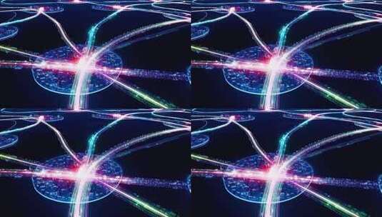科技感网络线路连接画面高清在线视频素材下载
