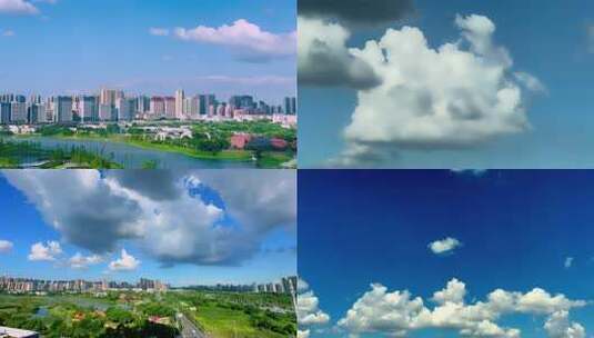 盛夏的云高清在线视频素材下载