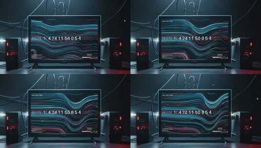 电脑显示器及音频设备展示高清在线视频素材下载